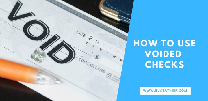 How To Use Voided Checks How To Use Voided Checks